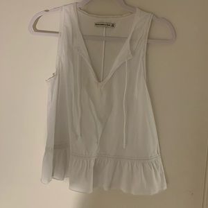 abercrombie and fitch white blouse